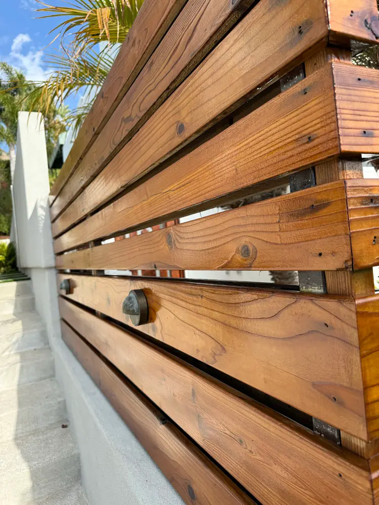 Exterior wood fence project in Arroyo Grande